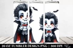 Funny Vampire Halloween Clipart 20 Oz Tumbler Product Image 2