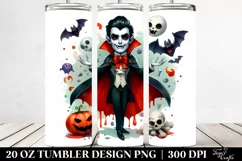 Funny Vampire Halloween Clipart 20 Oz Tumbler Product Image 2