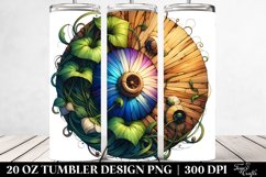 Abstract Wooden Morning Glory | 20 Oz Tumbler Product Image 2