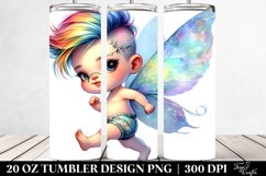 Modest Cute Fairy Watercolor 20 Oz Tumbler Product Image 2