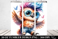 Baby Owl Jumping Proudly | 20 oz Tumbler Product Image 2