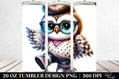 Baby Owl Jumping Proudly | 20 oz Tumbler Product Image 2