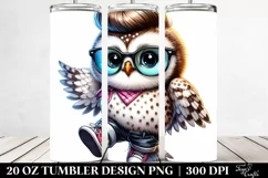 Baby Owl Jumping Proudly | 20 oz Tumbler Product Image 2