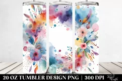 Colorful Watercolor Background | 20 Oz Tumbler Product Image 2