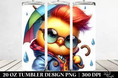 Baby Chicken Posing Happily | 20 oz Tumbler Product Image 2