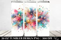 Colorful Glittery Background | 20 Oz Tumbler Product Image 2