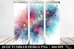 Colorful Glittery Background | 20 Oz Tumbler Product Image 2