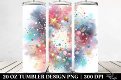 Colorful Glittery Background | 20 Oz Tumbler Product Image 2