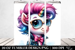 Cute Baby Unicorn Posed Happily | 20 oz Tumbler Product Image 2