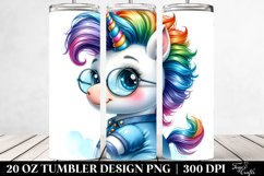 Cute Baby Unicorn Posed Happily | 20 oz Tumbler Product Image 2