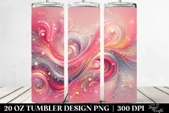 Colorful Pinkish Glittery Background | 20 Oz Tumbler Product Image 2