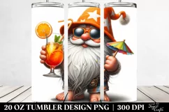 Detailed Gnome on Sandy Beach | 20 Oz Tumbler Product Image 2