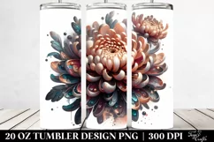 Glossy Chrysanthemum | 20 Oz Tumbler Product Image 2