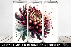 Glossy Chrysanthemum | 20 Oz Tumbler Product Image 2