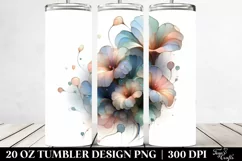 Abstract Glossy Nasturtium Clipart 20 Oz Tumbler Product Image 2