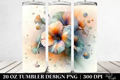 Abstract Glossy Nasturtium Clipart 20 Oz Tumbler Product Image 2