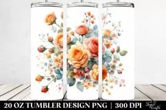 Colorful Orange Roses | 20 oz Tumbler Product Image 2