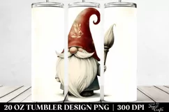 Simple Vintage Gnome Watercolor Tumbler Product Image 2