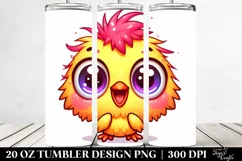 Colorful Crazy Baby Chicken Tumbler | 20 Oz Product Image 2