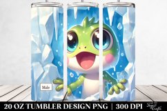 Excited Baby Frog Clipart, High-Res 20 Oz Tumbler Product Image 2
