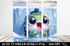 Excited Baby Frog Clipart, High-Res 20 Oz Tumbler Product Image 2