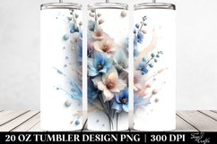 Abstract Delphinium | 20 oz Tumbler Product Image 2