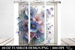 Glossy Delphinium Art | 20 oz Tumbler Product Image 2