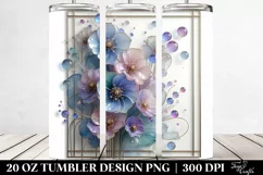 Glossy Delphinium Art | 20 oz Tumbler Product Image 2