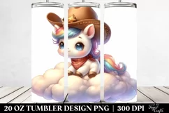 Baby Unicorn Cloud Tumbler | 20 Oz Product Image 2