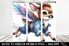 Baby Deer Running 20 Oz Tumbler Product Image 2