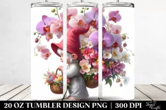 Digital Gnome Flower Basket Tumbler | 20 Oz Product Image 2