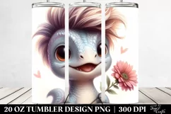 Winter Baby Dinosaur 20 Oz Tumbler Product Image 2
