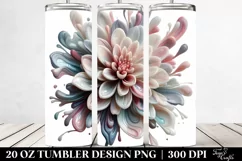 Abstract Dahlia Clipart 20 Oz Tumbler Product Image 2
