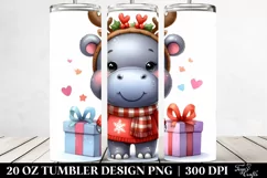 Enthusiastic Hippo, High-Res 20 Oz Tumbler Product Image 2