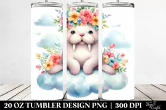 Cute Watercolor Walrus 20 Oz Tumbler Product Image 2
