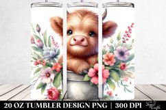 Cute Baby Cow | 20 oz Tumbler Product Image 2