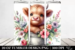 Cute Baby Cow | 20 oz Tumbler Product Image 2