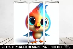 Crazy Cartoon Spintax Blackbird | 20 Oz Tumbler Product Image 2