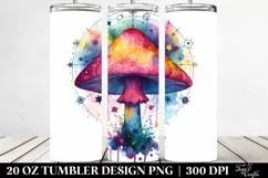 Magical Celestial Astral Mushroom | 20 Oz Tumbler Product Image 2