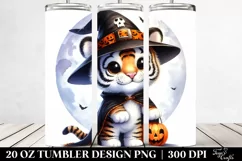 Washed Baby Tiger Dressed for Halloween 20 Oz Tumbler Product Image 2