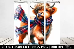 Baby Highland Cow Dancing 20 Oz Tumbler Product Image 2
