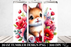 Colorful Small Rabbit Smiling | 20 oz Tumbler Product Image 2