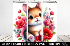 Colorful Small Rabbit Smiling | 20 oz Tumbler Product Image 2