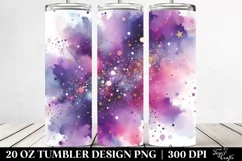 Colorful Purple Glitery Texture | 20 oz Tumbler Product Image 2