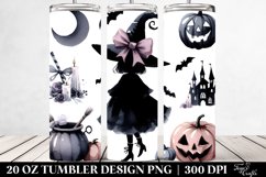 Simple Halloween Coquette Bow | 20 Oz Tumbler Product Image 2