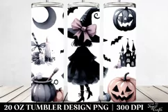 Simple Halloween Coquette Bow | 20 Oz Tumbler Product Image 2