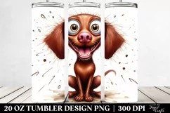 Crazy Looking Vizsla | 20 oz Tumbler Product Image 2
