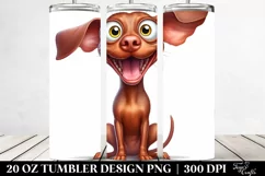 Crazy Looking Vizsla | 20 oz Tumbler Product Image 2