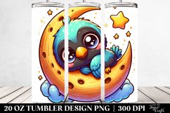 Colorful Small Baby Crow | 20 oz Tumbler Product Image 2
