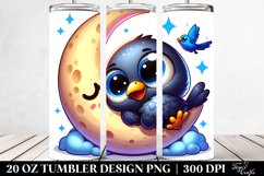 Colorful Small Baby Crow | 20 oz Tumbler Product Image 2